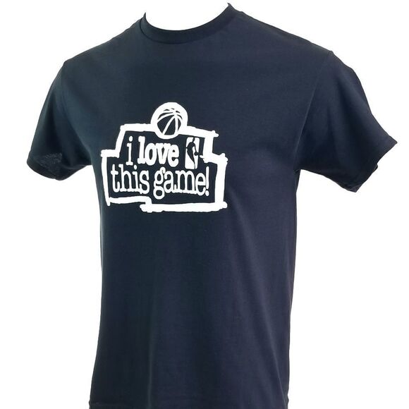 Vintage 90s 'I Love This Game" NBA Campaign Logo Retro Basketball Oversized Tee. - Picture 3 of 5